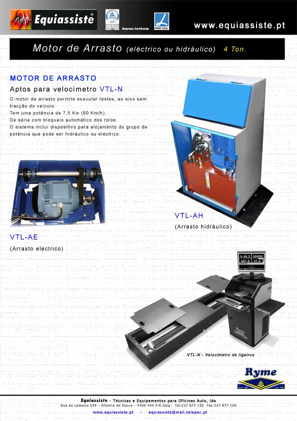 Ryme motor de arrasto para velocímetro de ligeiros